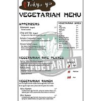 Veggie options  at Tokyo-ya Ramen in Federal Way