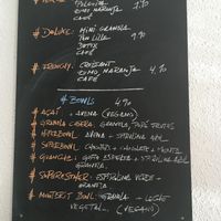 Menu some vegan options  at Lille Brunch & Lunch in Tenerife
