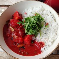 Beetroot Curry at Lille Brunch & Lunch in Tenerife