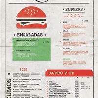 Burger menu  at Lille Brunch & Lunch in Tenerife