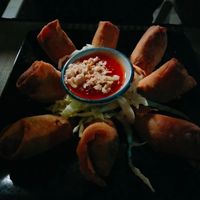 Spring rolls at Chill Chill at Pai in Koh Yao Yai