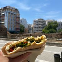 Standard falafel sandwich at Simply Falafel in Thessaloniki