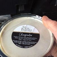 Pre prepared oats and chia bowl at hjá höllu in Grindavik