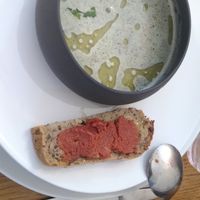 Pea soup at La Table de Flore in Rouen