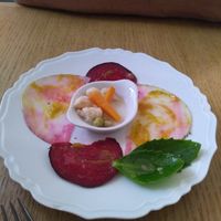 Amuse bouche at La Table de Flore in Rouen