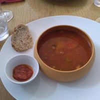 Soupe bouillabaisse at La Table de Flore in Rouen