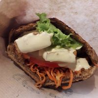 Tofu pita at Little Green in Lviv
