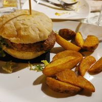 Vegan burger at Séptimo Arte in Conil De La Frontera