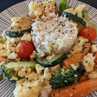 Curry de verduras con arroz at Séptimo Arte in Conil De La Frontera