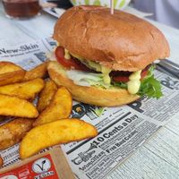 Hamburguesa vegana at Séptimo Arte in Conil De La Frontera