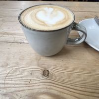 Oat latte  at School House Cafe in Cheltenham