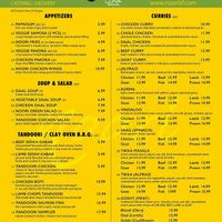 Menu: Page 1 at Noori in San Francisco