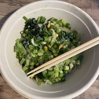 Healthy vegan rice noodles from the noodle shop  at Foodhallen in Amsterdam