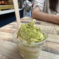 matcha sundae from the noodle shop  at Foodhallen in Amsterdam