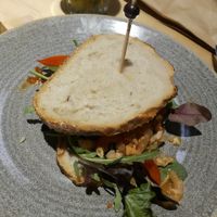 Spicy tempeh sandwich at CT Coffee & Coconuts in Amsterdam