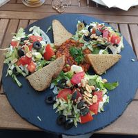 Vegan tartar with gluten free bread at Veganeeta Home in Balatonalmadi
