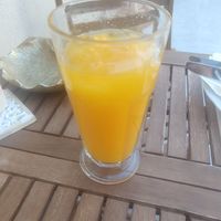 Fresh orange juice at Veganeeta Home in Balatonalmadi