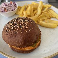 seitan burger  at Veganeeta Home in Balatonalmadi