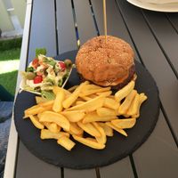 Hamburger at Veganeeta Home in Balatonalmadi
