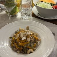 Fusilli with Artichokes & Pumpkin  at Osteria Caffe Monte Baldo in Verona