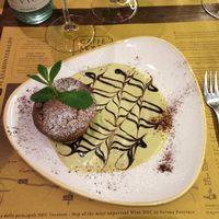 Vegan dessert at Osteria Caffe Monte Baldo in Verona