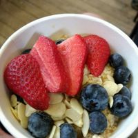 breakfast at kaf coffee in Glasgow