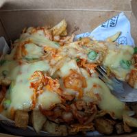 Vegan kimchi fries at Kimchi Cult in Glasgow