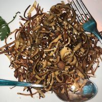 Vegan chicken dish. SO GOOD! at Bambu Chinese Brasserie in Rome