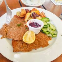 Schnitzel at Gasthof Falkenhorst in Burig