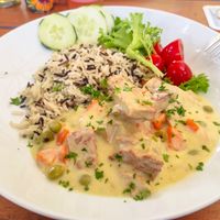 Frikasee at Gasthof Falkenhorst in Burig