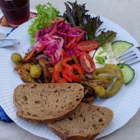 Tasty Gyros at Gasthof Falkenhorst in Burig