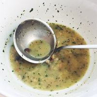 Mushroom soup. at Gostišče pri Vidi in Sostanj