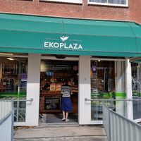 Entrance at EkoPlaza in Haarlem