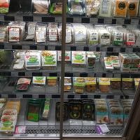 tofu and seitan fridge  at EkoPlaza in Haarlem
