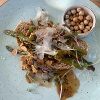 Spring breakfast (w/ chickpeas instead of egg)  at Delish in Hout Bay