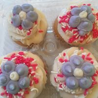 Vegan vanilla cupcakes at Mark's Bake Shoppe in Staten Island