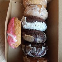 Many different flavours at Mighty-O Donuts - Denny Triangle in Seattle