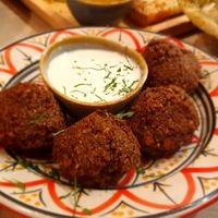 Falafel with tahini at Levantine in Paris