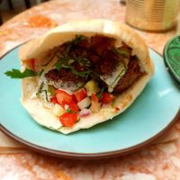 Pita falafel at Levantine in Paris