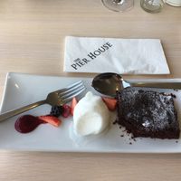 Scrummy brownie  at The Pier House in Bideford