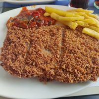 Vegan seitan cachopo at La Cachopería in Aviles