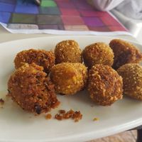 Vegan croquettes at La Cachopería in Aviles