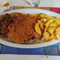 Vegan mushroom cachopo at La Cachopería in Aviles