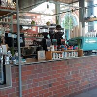 Cafe or the front of an old Abbey at Dear Abbey in Moonee Ponds