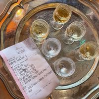 Vodka tasting tray  at Borsch Vodka & Tears in Windsor