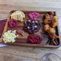 Vegan platter at Borsch Vodka & Tears in Windsor