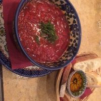 Borsch (sideways!) at Borsch Vodka & Tears in Windsor