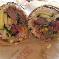 The vegan seaweed burrito with Gardein "steak" at Jaburritos in Las Vegas