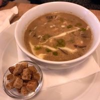 Shitake soup at Spot in Novi Sad