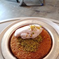 Vegan Kunefe (we chose Turkish Delight ice cream) at Cuppa Turca in Northcote